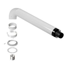 Комплект Royal Thermo: дымоход коаксиальный 60/100 - 900 мм универсальный