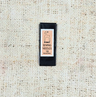 Иглы ручные для бисера с золотым ушком "PONY" 07151 №10, 25 игл