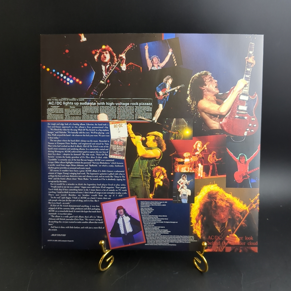LP AC/DC - Flick Of The Switch. Зарубежный рок. Виниловая пластинка 12 дюймов. Europe