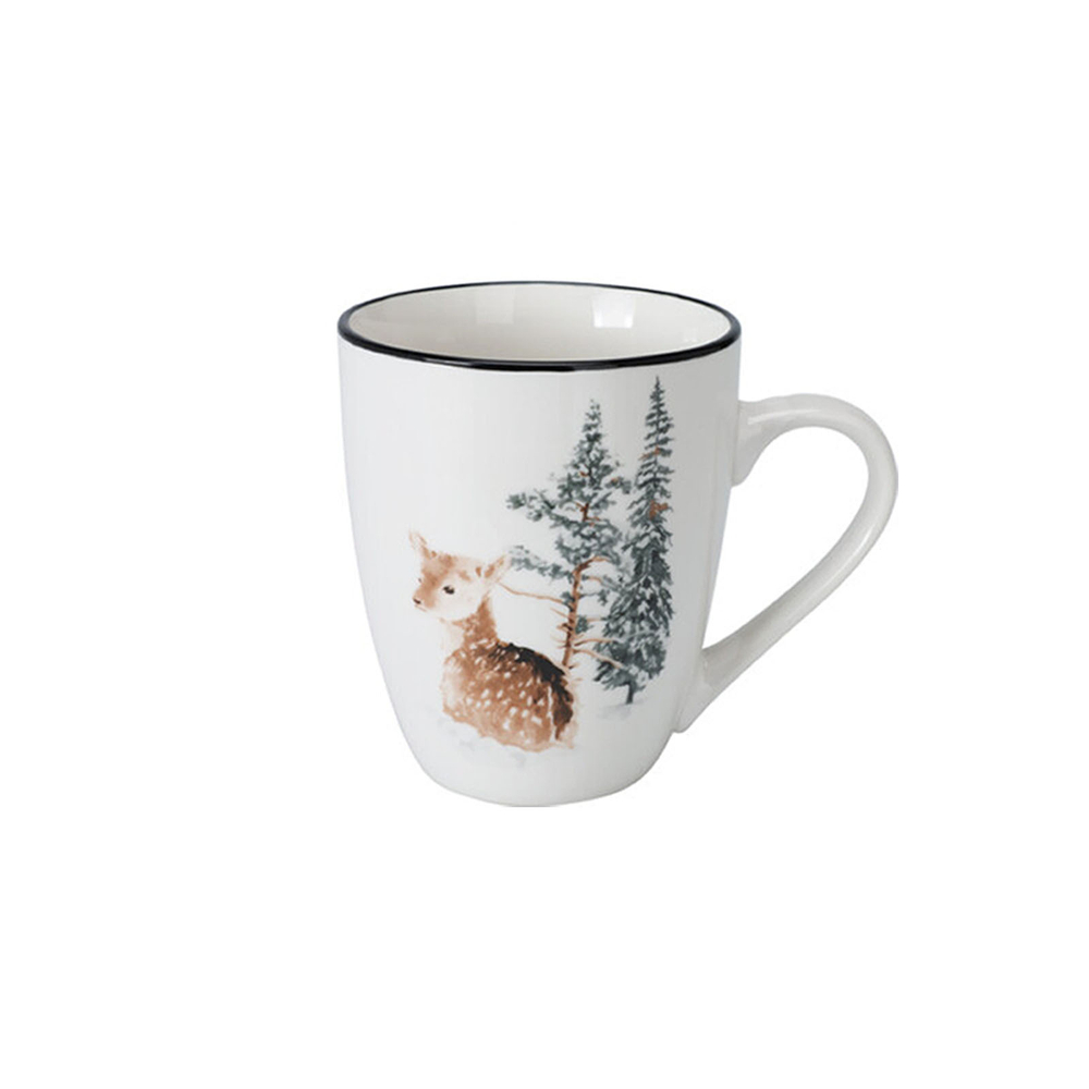 Кружка из костяного фарфора 320 мл на выбор 3 дизайна