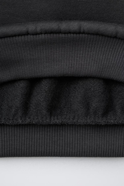 ZARA ТОЛСТОВКА С ПРИНТОМ, ТЕМНЫЙ АНТРАЦИТ