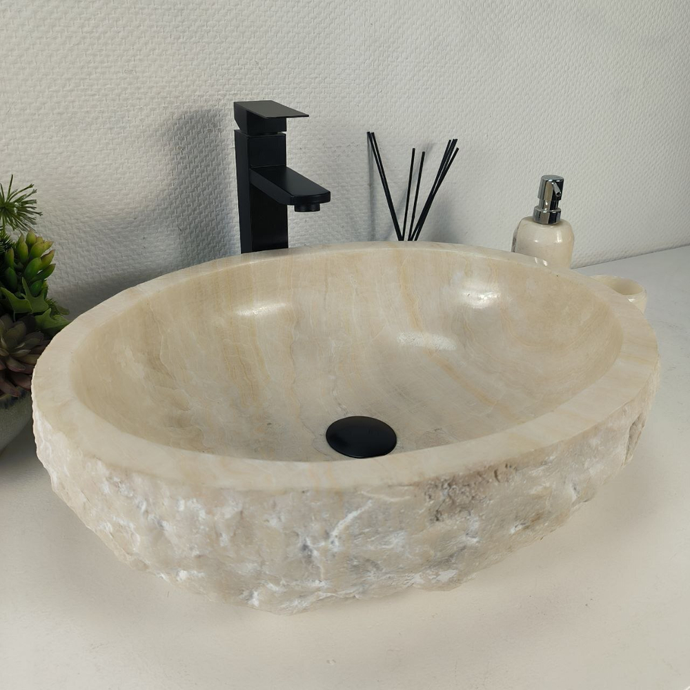 Раковина из оникса Erozy White EO-64275 52*42*15 0213