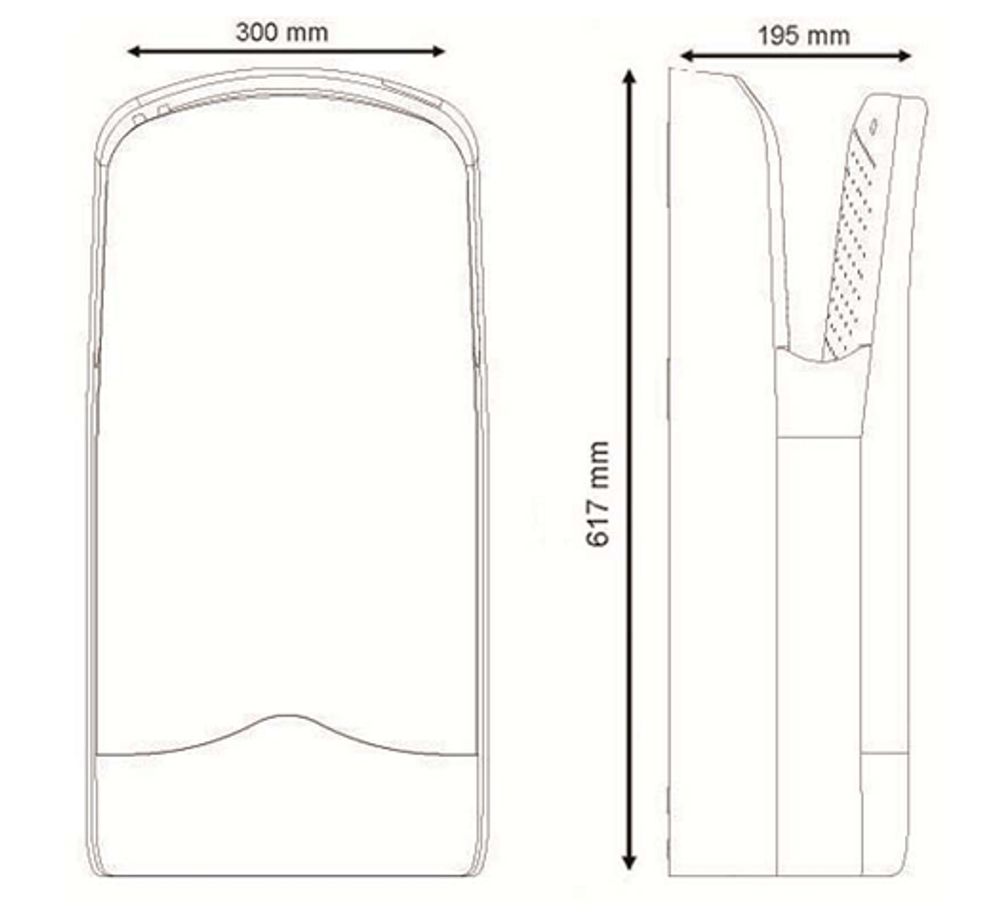 Сушилка погружная 1760 W ABS V-JET NOFER 01303.N чёрный