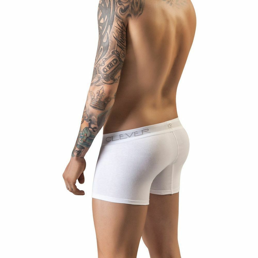 Мужские трусы боксеры белые Clever Basic Boxer 221901