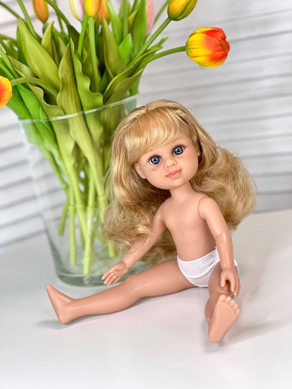 Кукла BERJUAN виниловая 35см Ева без одежды (2887A)