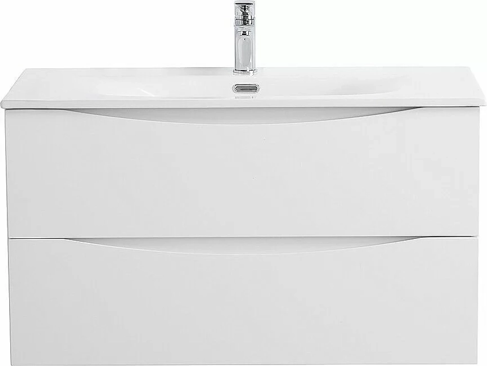 Тумба с раковиной BelBagno MARINO-CER-N-800-2C-SO-BL-P Bianco Lucido