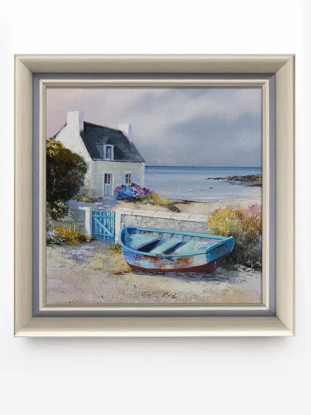 Картины на стену интерьерная на холсте 4 шт, 23*23 см