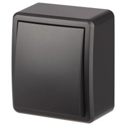 Переключатель ЭРА Эксперт 11-1203-05 10АХ-250В IP20 ОУ антрацит | Эра Эксперт
