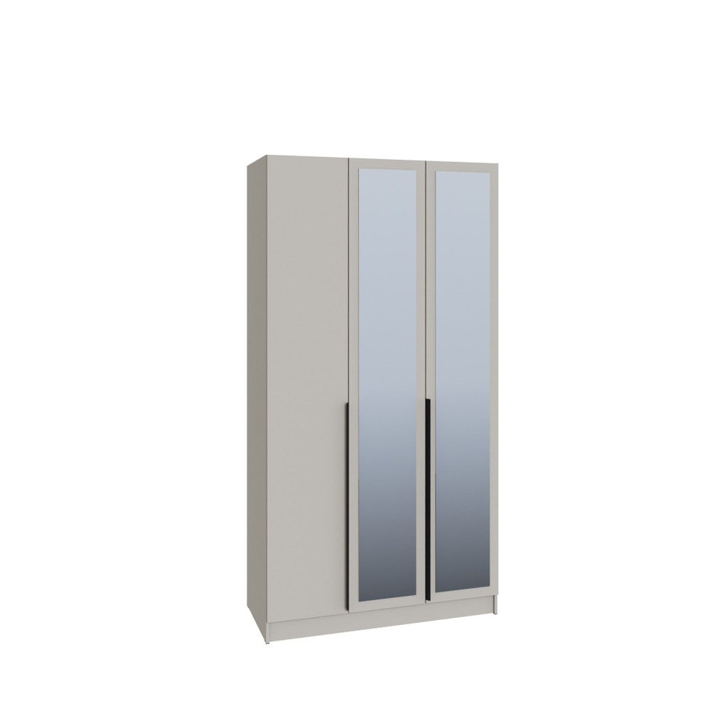 Мадрид (Тэкс) Шкаф распашной (1,2) с зеркалом (с 3 ящиками внутри)