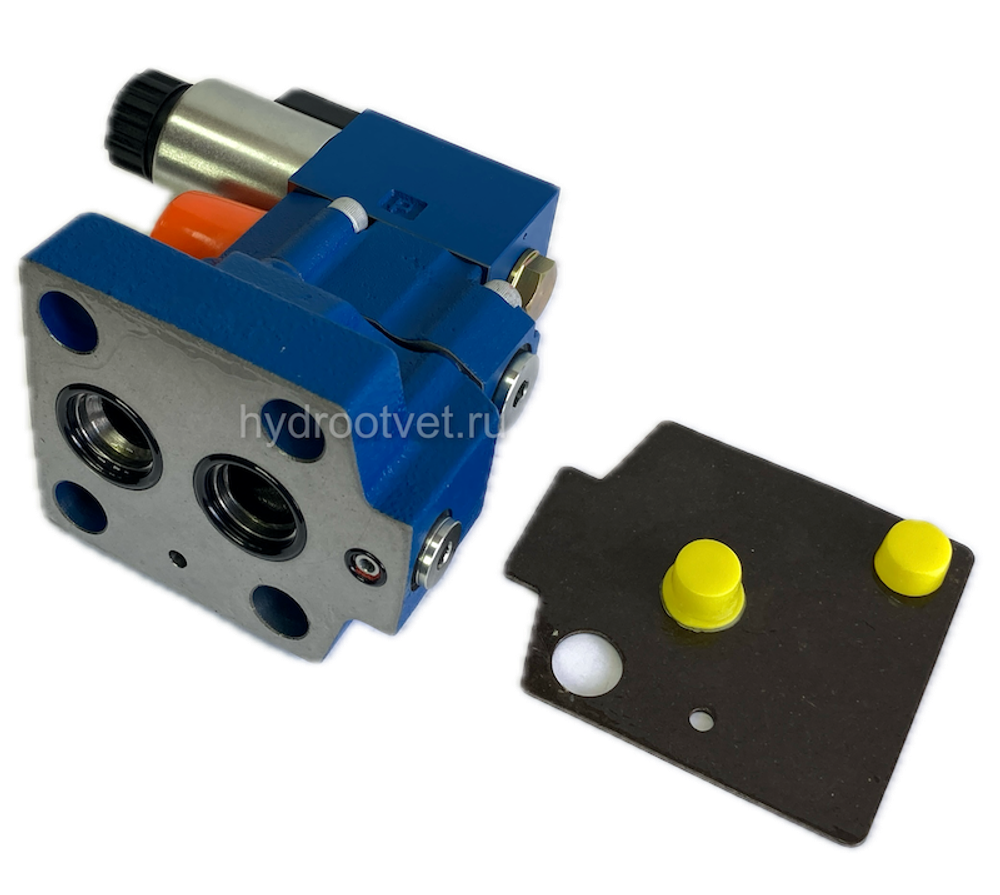 DBW20B2-5X/100CW110-50N9K4 - Предохранительный клапан Ду25 с давлением настройки до 100 бар, управление - X и Y - внутренние с разгрузкой B = открыт с электроуправлением W110