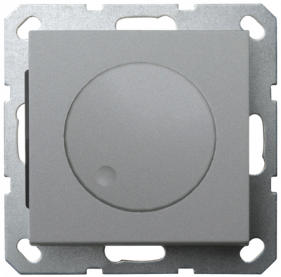 LED Диммер с накладкой 30-400W, 1gang 2way, цвет Алюминий