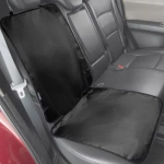 Накидка защитная под детское кресло со спинкой, 107*48 см, чёрный