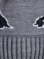 Шапка зимняя для мальчика на завязках и снуд