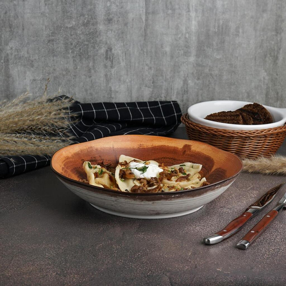 Салатник 1100 мл d 23 см h5,1 см Wood Fusion P.L. Proff Cuisine [6]