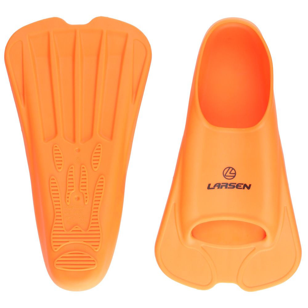 Ласты укороченные Larsen F627 оранжевый  L (43-44)