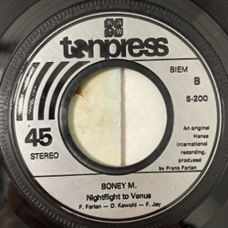 Винтажная виниловая пластинка Boney M. Бони М, Rasputin / Nightflight To Venus (Польша 1978) 7 дюймов