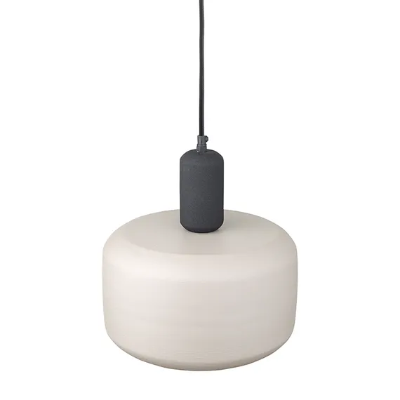 Светильник потолочный Juko, Ø30х32 см, черный/бежевый