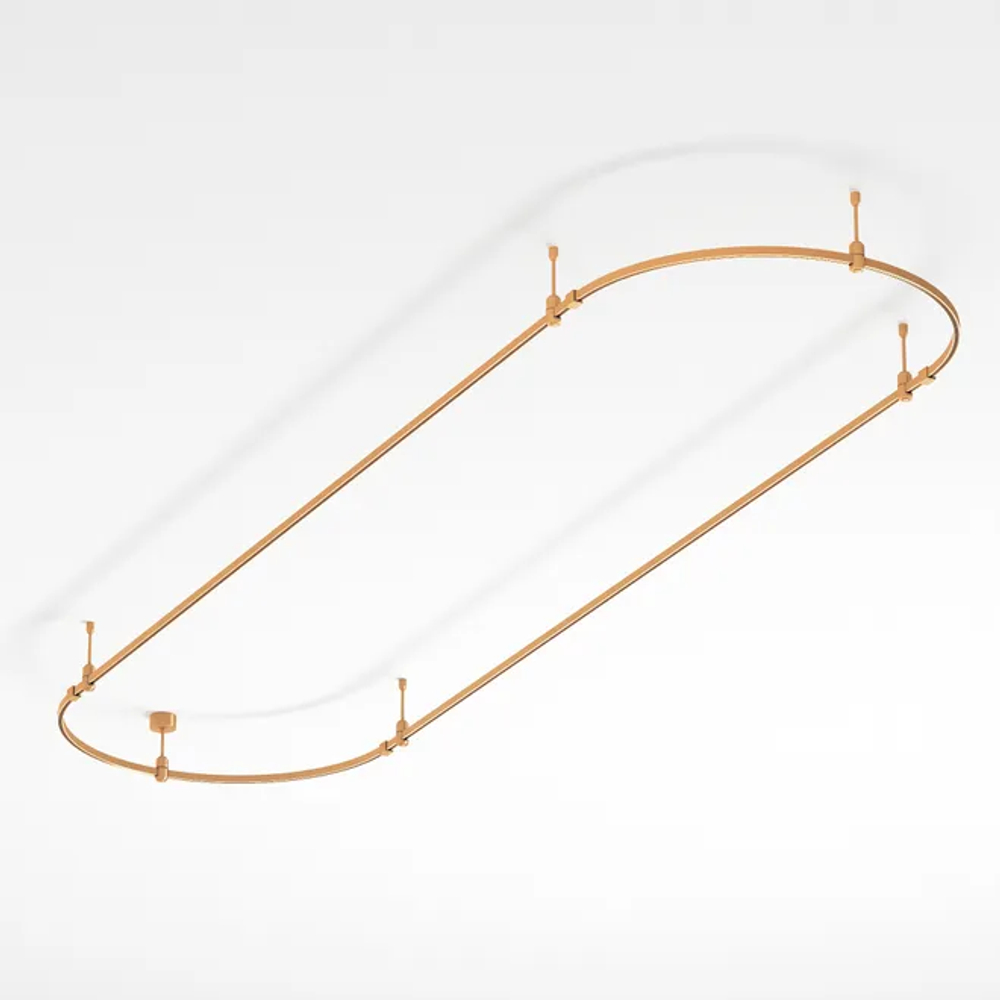 Основание ART-APRIORI-OVAL-ROD-200-3000x1000 (GD) (Arlight, IP20 Металл, 3 года) 048502