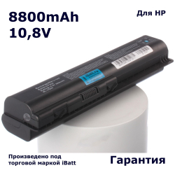 Аккумулятор iBatt 8800mAh, для HP- Pavilion dv5-1260er Presario CQ50-107ER CQ70-110ER CQ71-215ER G60T dv5-1108el dv5-1140en