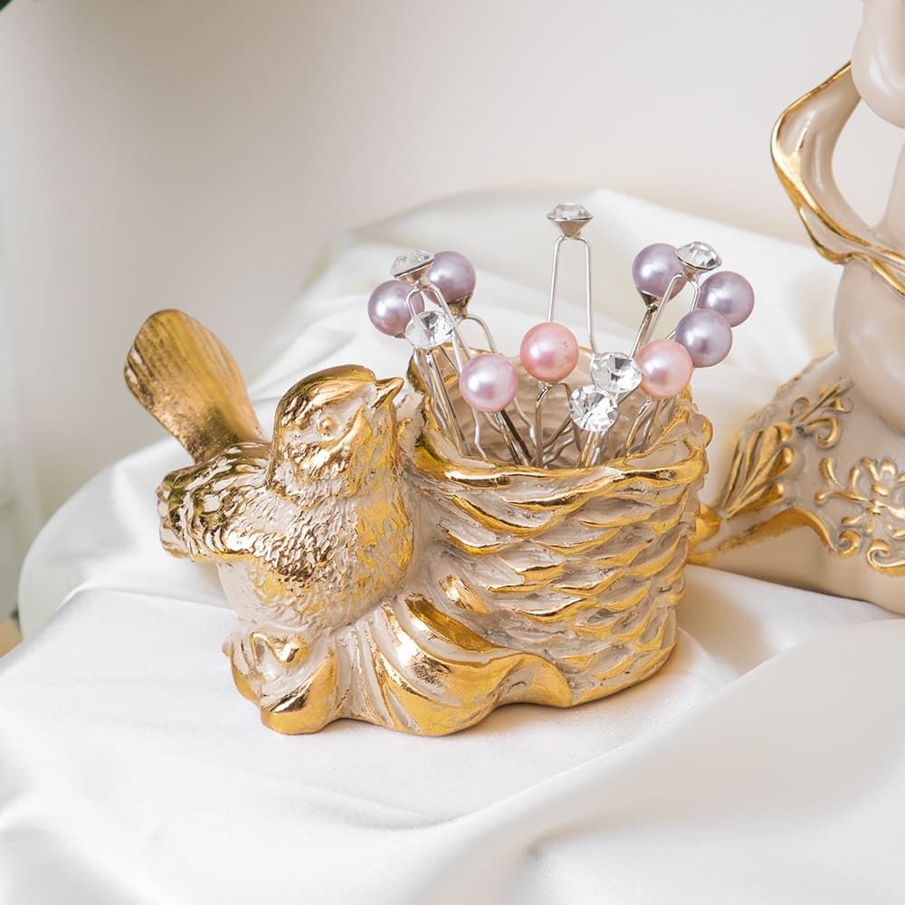 Держатель для зубочисток Птичка Терра Айвори