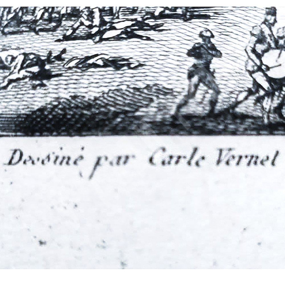 Сражение при Риволи 14-15 января 1797 года. Гравюра из альбома Военные кампании Франции. Париж. 1834
