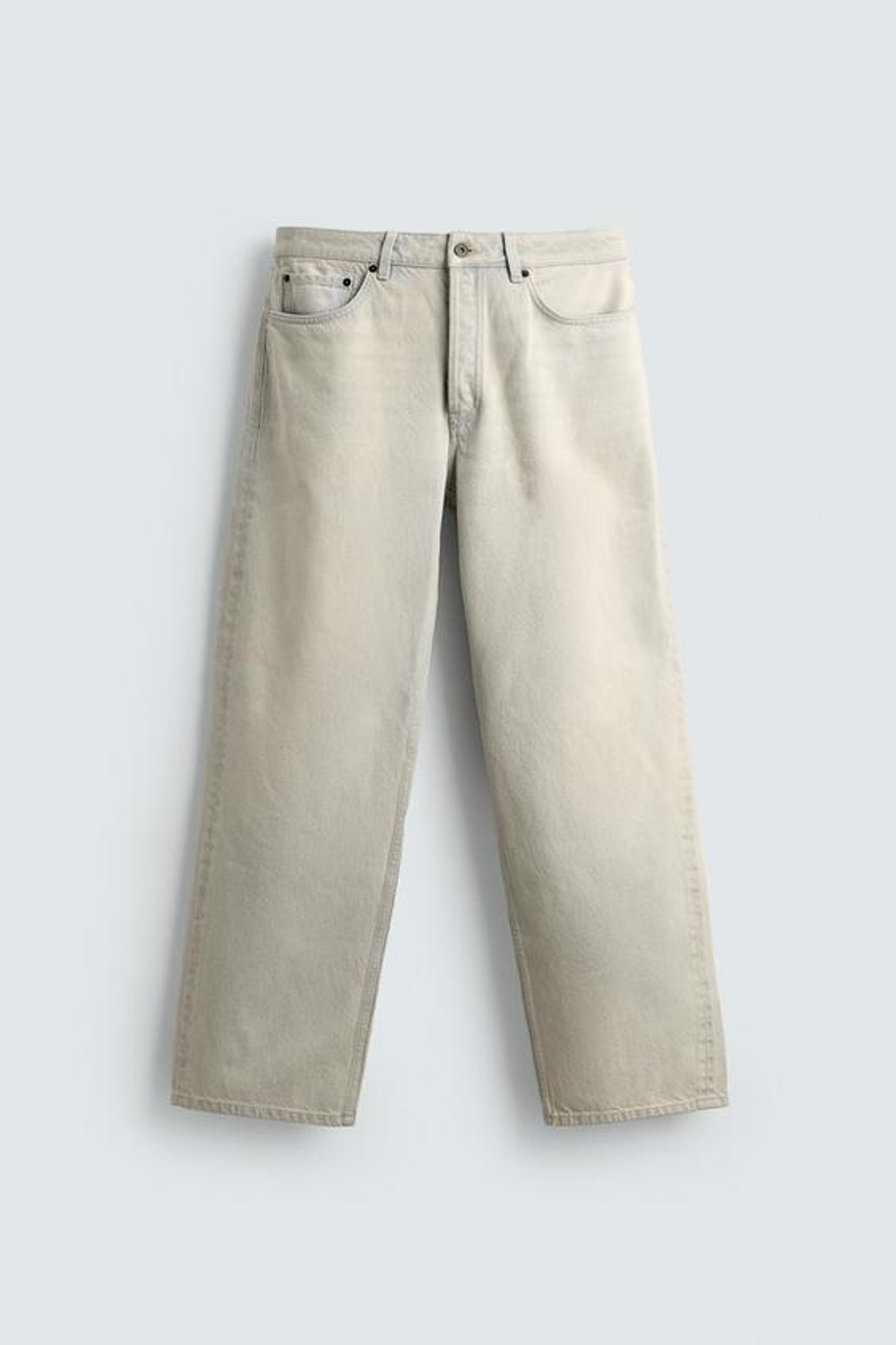 ZARA ДЖИНСЫ BAGGY FIT, НЕБЕСНО-ГОЛУБОЙ
