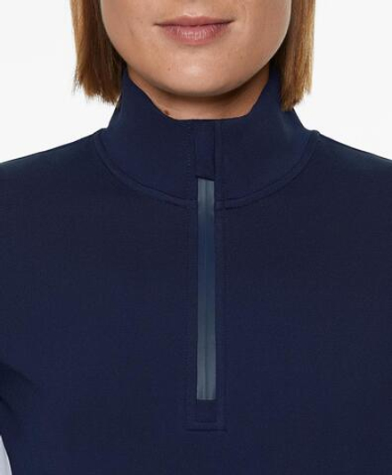 Oysho Толстовка Performance Base Layers High Tech с застежкой-молнией, темно-синий