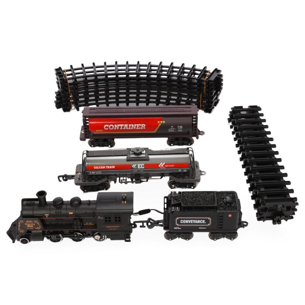 Железная дорога на бат.со светом, звуком и дымом, коробка 60-15