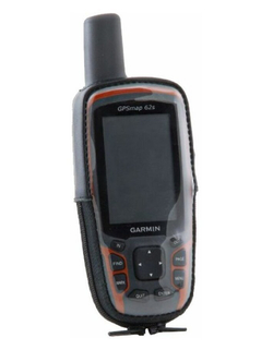 Garmin GPSMAP 64 / 62 чехол натуральная кожа, зажим с окном для зарядки (02-112)