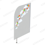 Перегородка для туалетной комнаты с аппликацией