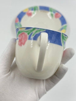 Чайная пара с синей каймой Givenchy by Yamaka