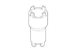 Lock nut wrench, 20 x 24 mm. No brand