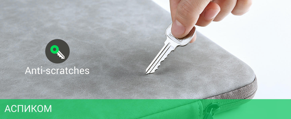 Сумка для ноутбука Ugreen LP187-60985 Laptop Sleeve Case Gray (60985)