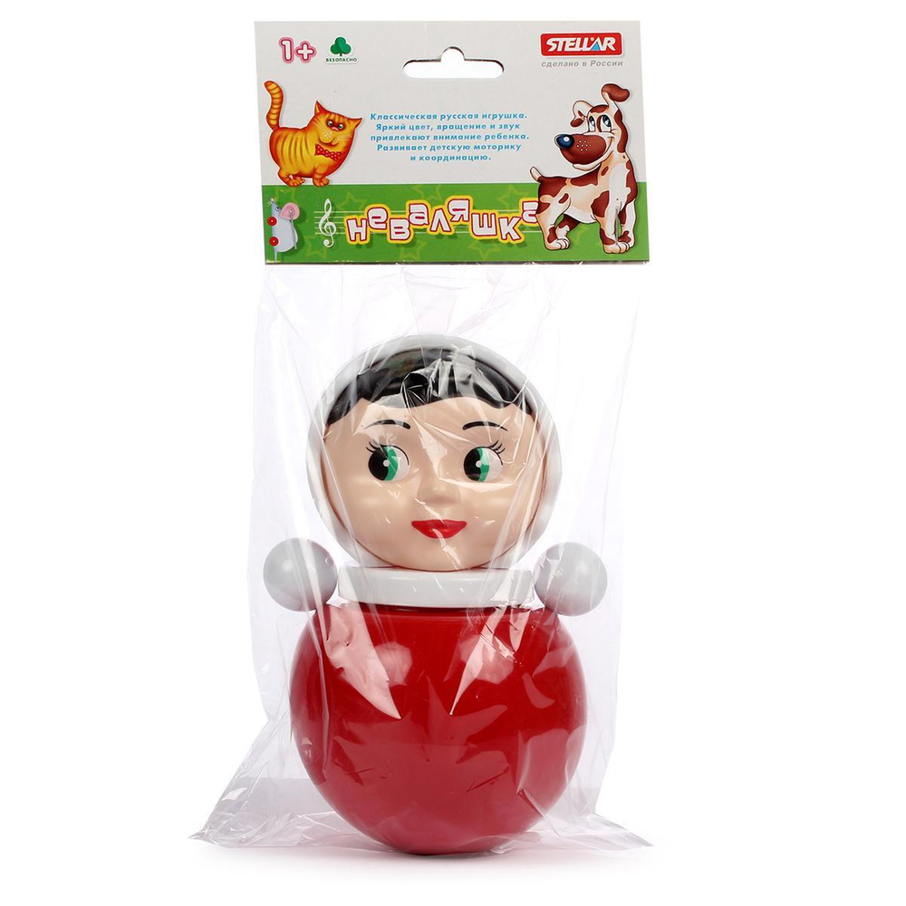 Неваляшка малая "Настенька" п/пак 18см (Стеллар)