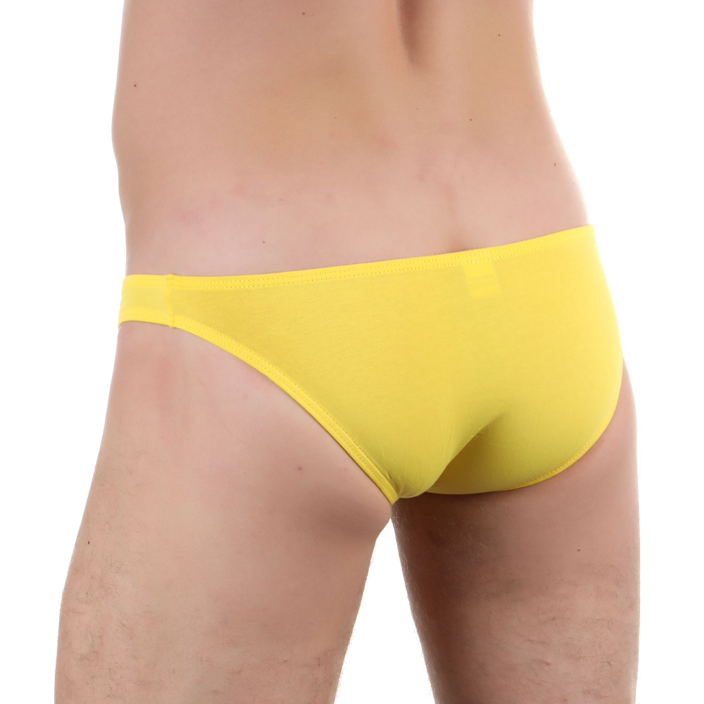 Сексуальные низкие трусы-слипы из хлопкового полотна (Размер: XXL) (Цвет: синий)