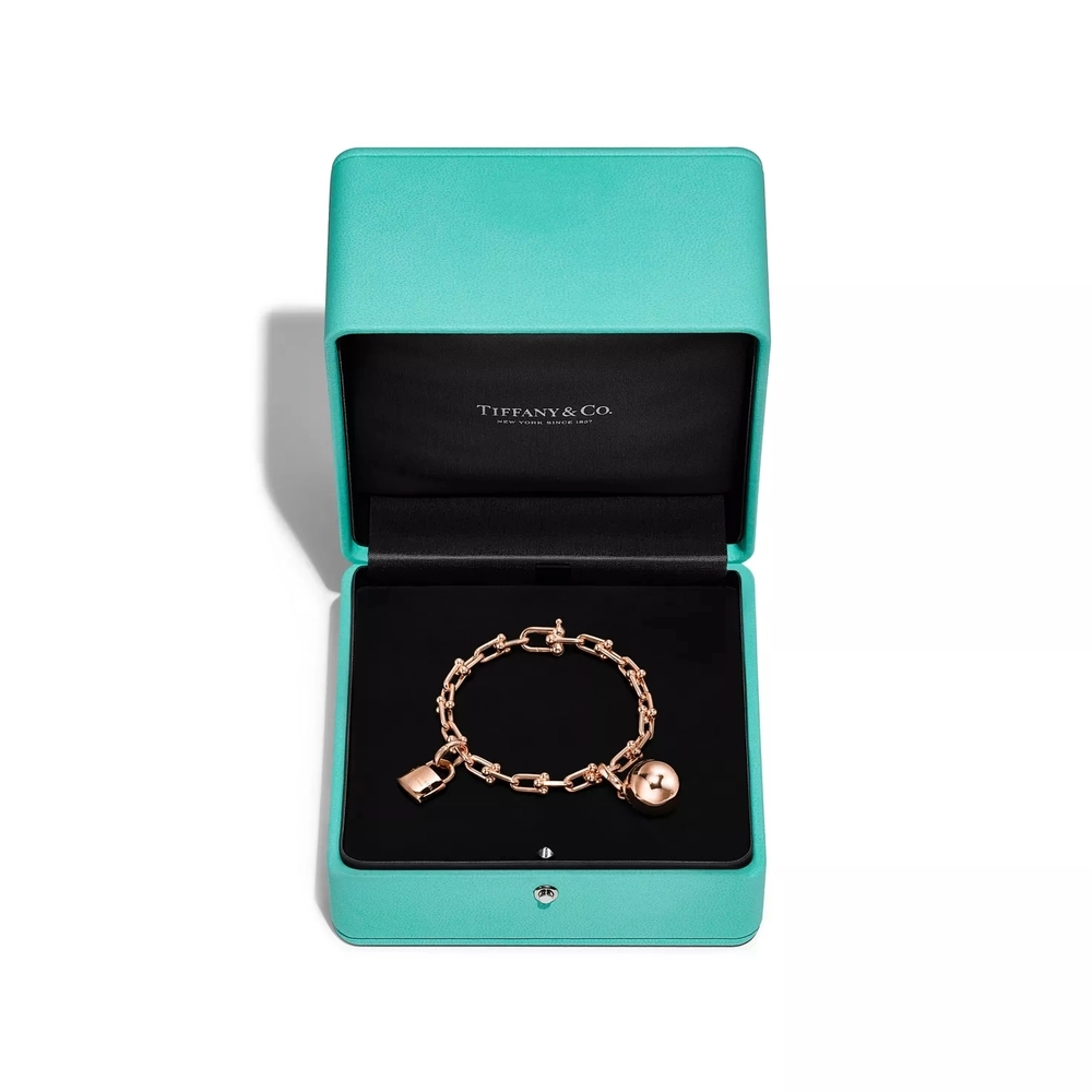 Браслет из розового золота 18k,Tiffany 💠Hard Wear Small link