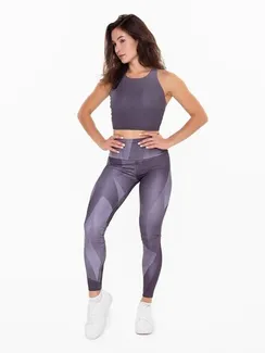 Леггинсы женские, цвет чёрно-белый, размер 44 (S)