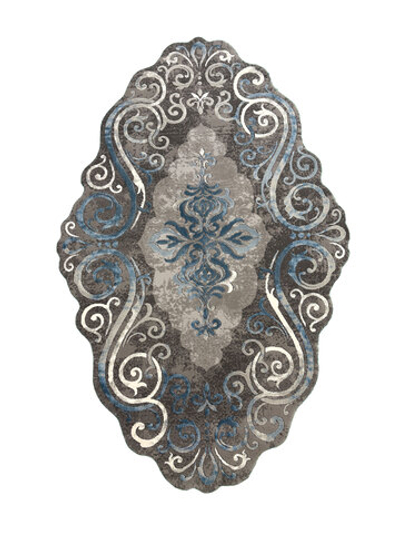 Ковер Safir 00858T Blue/Blue Нестандартная