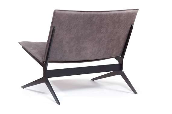 Лаунж-кресло Fly, серая замша