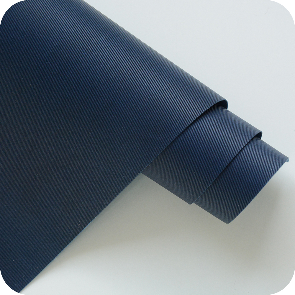 Кожзам переплетный с тиснением "Джинса", джинсовый темно-синий