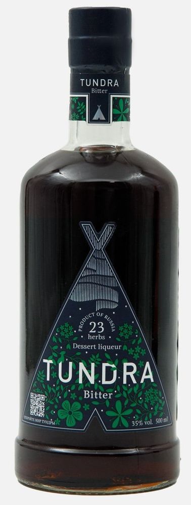 Ликер десертный "TUNDRA BITTER" 0,5л, 35%