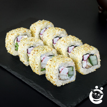 Ролл КАЛИФОРНИЯ В КУНЖУТЕ