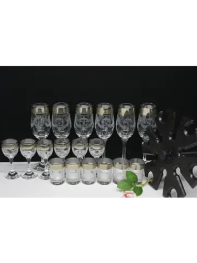 Барный набор 18 предметный с Бокалом