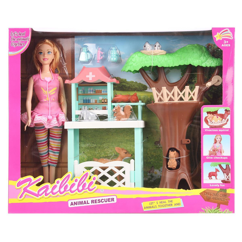 Кукла тип Модель 31см "Уроки заботы" с аксесс. коробка BLD309