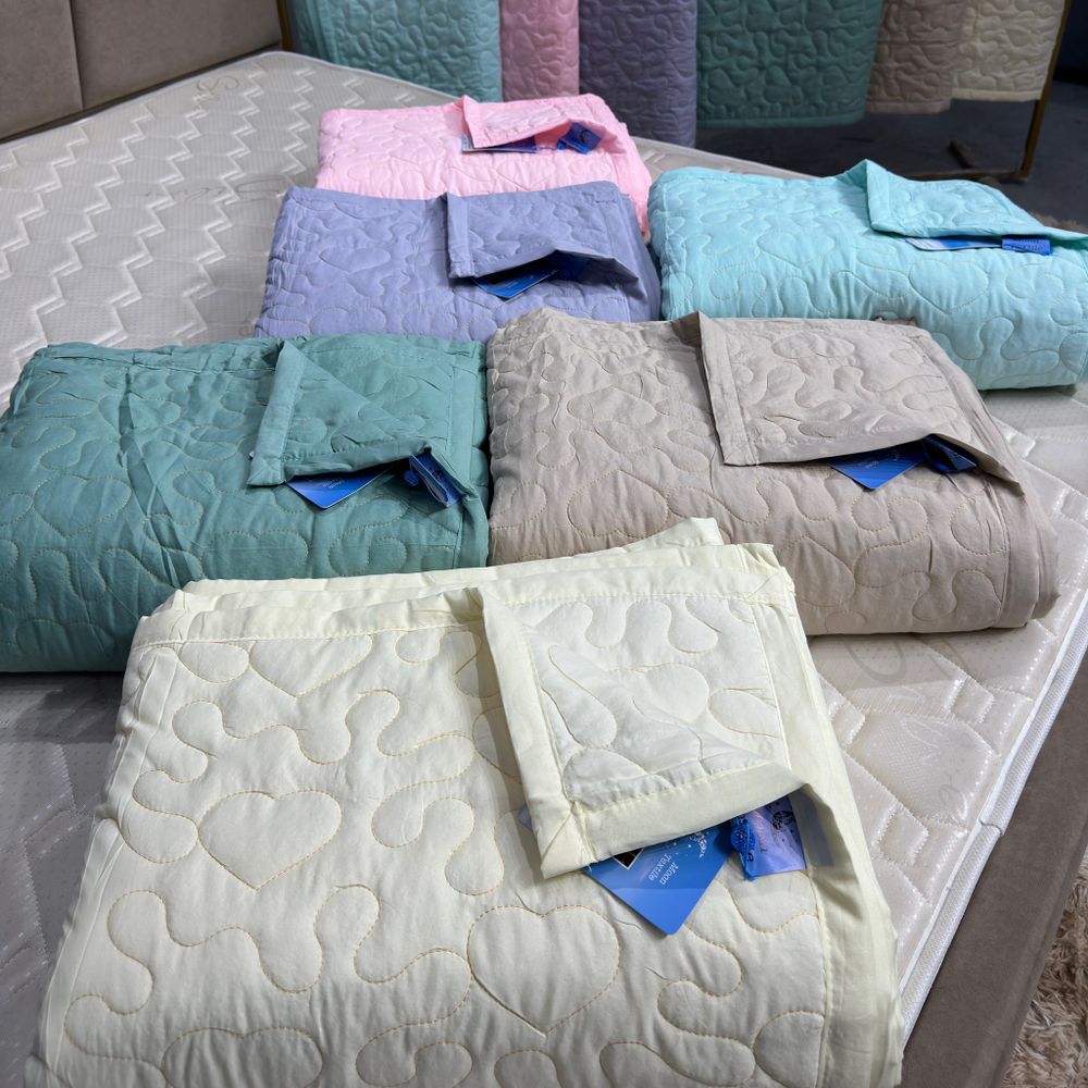 Покрывало летнее СЕРДЕЧКИ 1.5сп