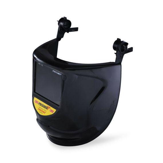Защитный лицевой щиток сварщика РОСОМЗ КН PRESIDENT (9) (маска сварщика) с креплением на каске, арт. 05863