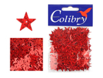 Пайетки фигурные голографические-(звездочки)-10гр-13мм-Colibry