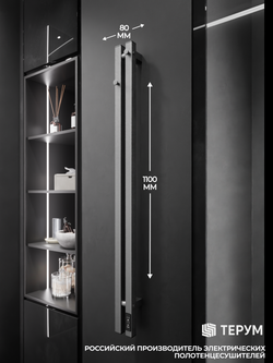 Полотенцесушитель Calido 2 PRO 110х8 серый графит