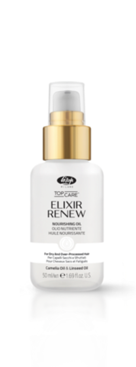 Увлажняющее и восстанавливающее масло для сухих и поврежденных волос - Lisap Elixir Renew 50 мл