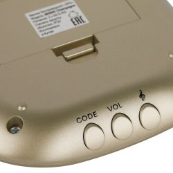 Звонок дверной ЭРА BIONIC Champagne беспроводной шампань 6 мелодий | Электрозвонки беспроводные